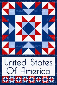 USA Quilt Block Design by Susan Davis - 0