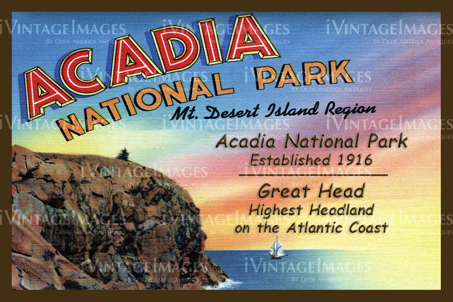 Acadia Postcard 1935 - 13