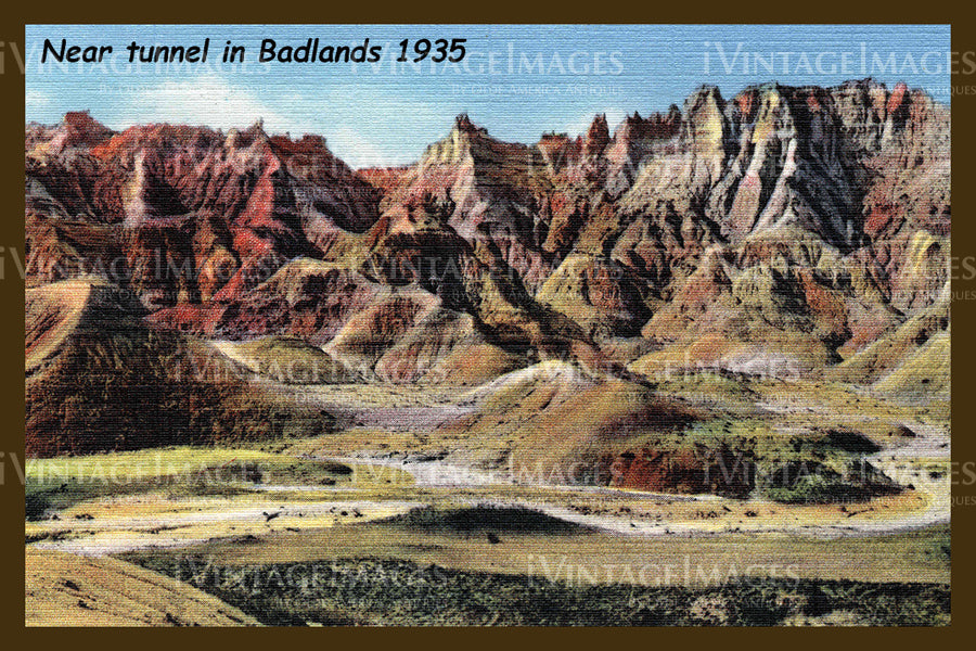 Badlands Postcard 1935 - 5