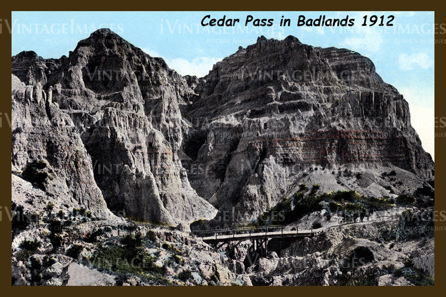 Badlands Postcard 1912 - 13