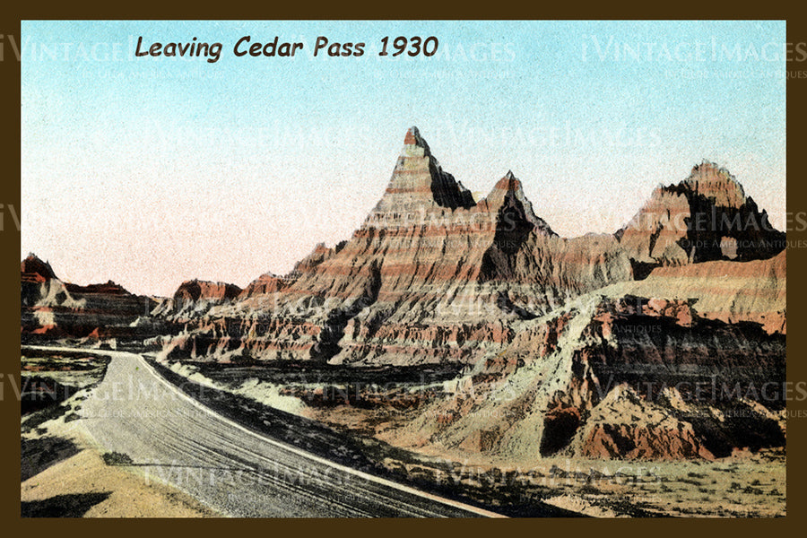 Badlands Postcard 1930 - 17