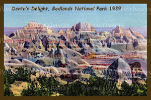 Badlands Postcard 1939 - 20