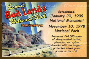 Badlands Postcard 1939 - 21