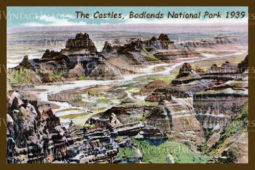 Badlands Postcard 1939 - 22