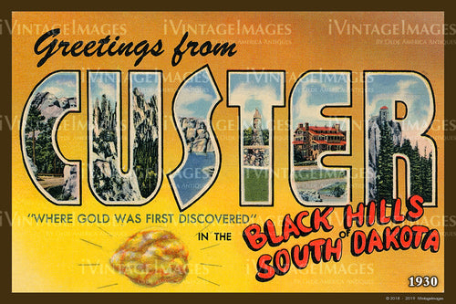 Black Hills Postcard 1930 - 06