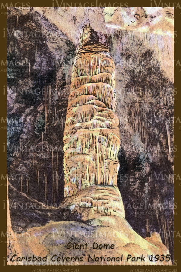 Carlsbad Caverns Postcard 1935 - 3