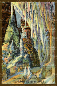 Carlsbad Caverns Postcard 1935 - 8
