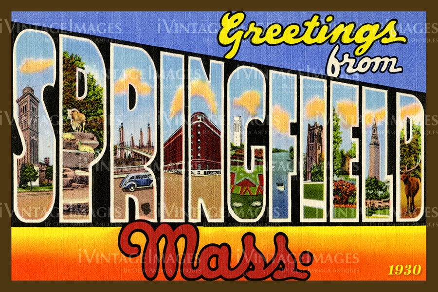 Massachusetts Postcard 1930 - 32