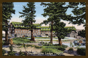 Crater Lake Postcard 1930 - 3