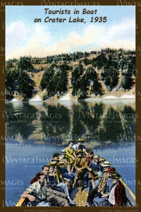 Crater Lake Postcard 1935 - 7