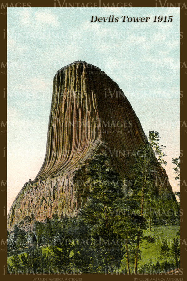 Devils Tower Postcard 1915 - 2
