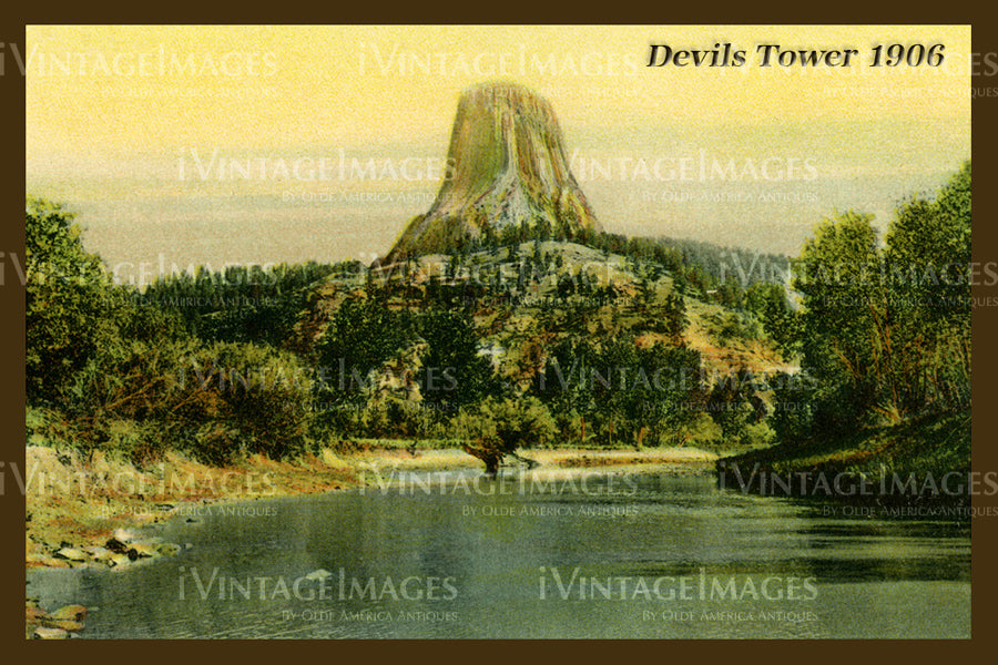 Devils Tower Postcard 1906 - 4