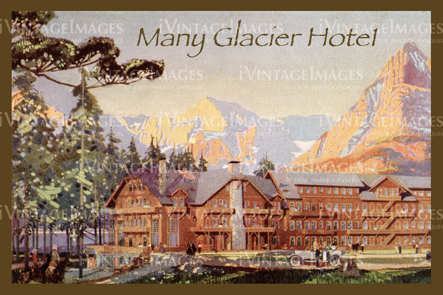 Glacier Postcard 1915 - 17