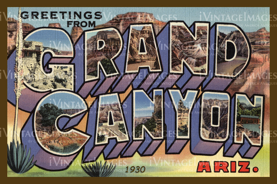 Grand Canyon Postcard 1930 - 1