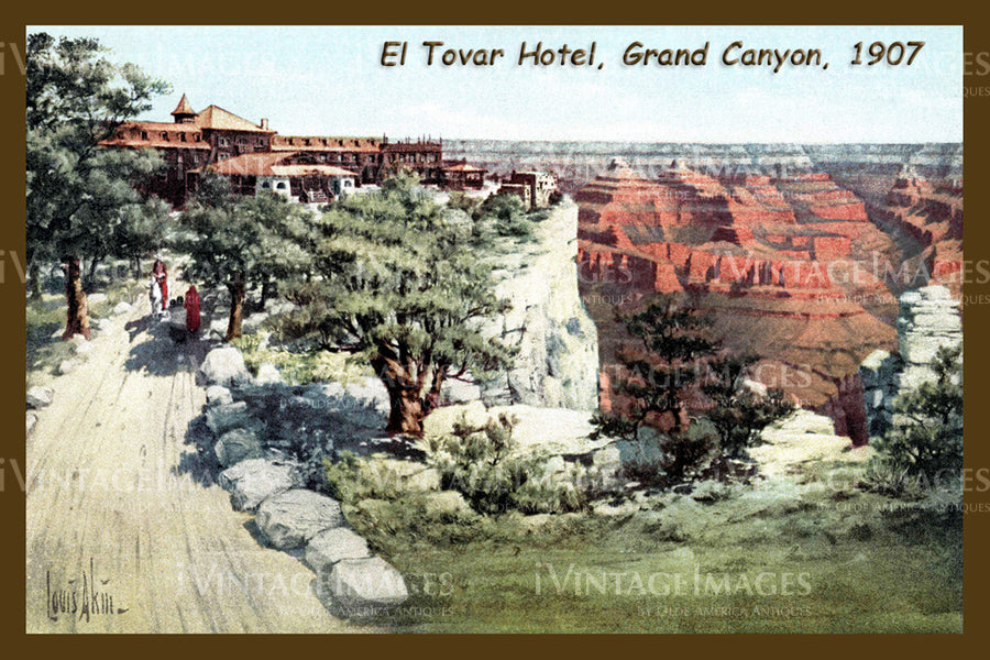 Grand Canyon Postcard 1907 - 9