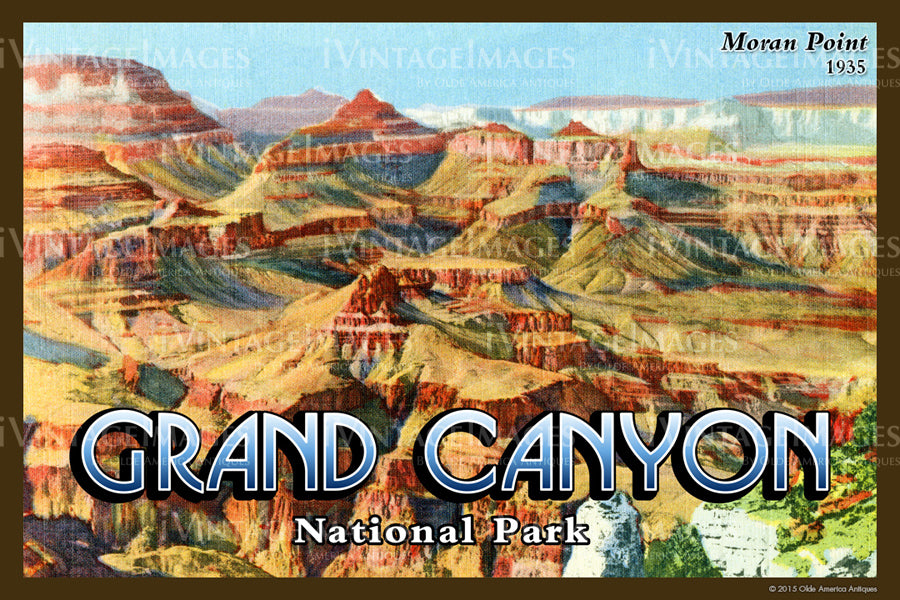 Grand Canyon Postcard 1935 - 37