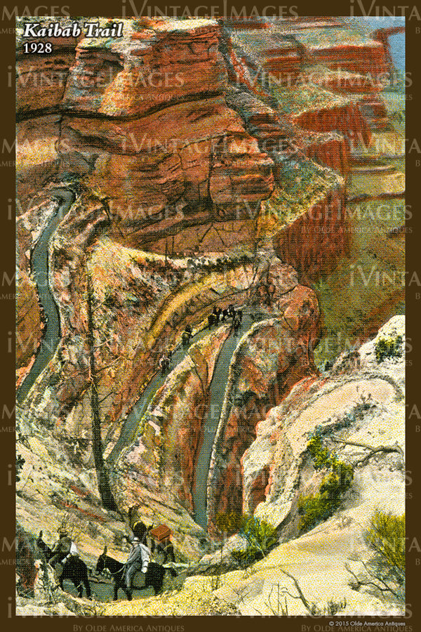 Grand Canyon Postcard 1928 - 55