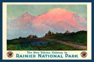Mount Rainier Poster 1936 - 1