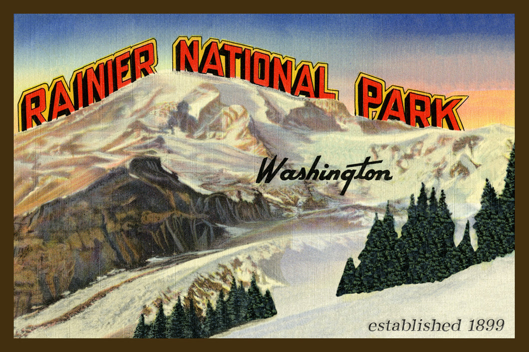 Mount Rainier Postcard 1930 - 5