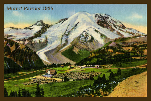 Mount Rainier Postcard 1935 - 7