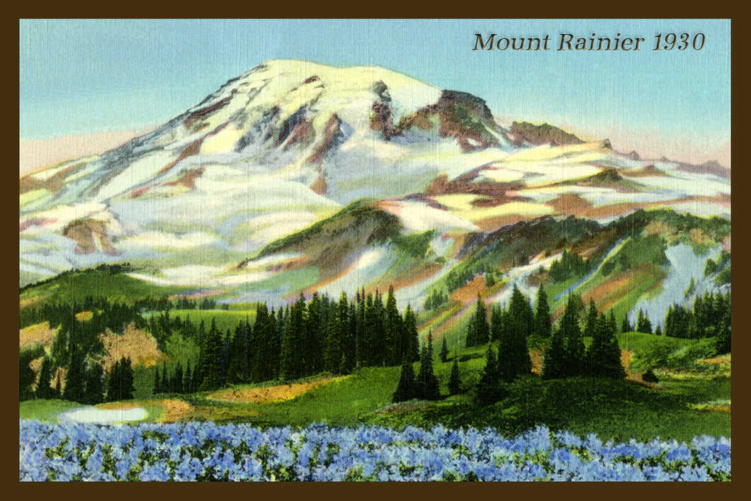 Mount Rainier Postcard 1930 - 8