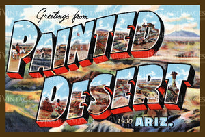 Painted Desert Postcard 1930 - 01