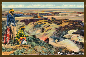 Painted Desert Postcard 1935 - 02