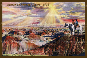 Painted Desert Postcard 1935 - 03