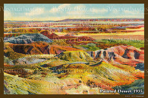 Painted Desert Postcard 1935 - 05