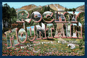 Rocky Mountain Postcard 1915 - 1