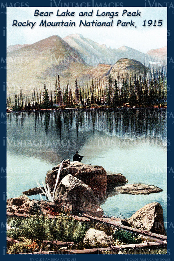 Rocky Mountain Postcard 1915 - 8