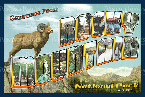 Rocky Mountain Postcard 1925 - 17