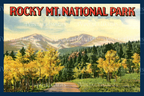 Rocky Mountain Postcard 1935 - 21