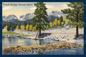 Rocky Mountain Postcard 1935 - 22