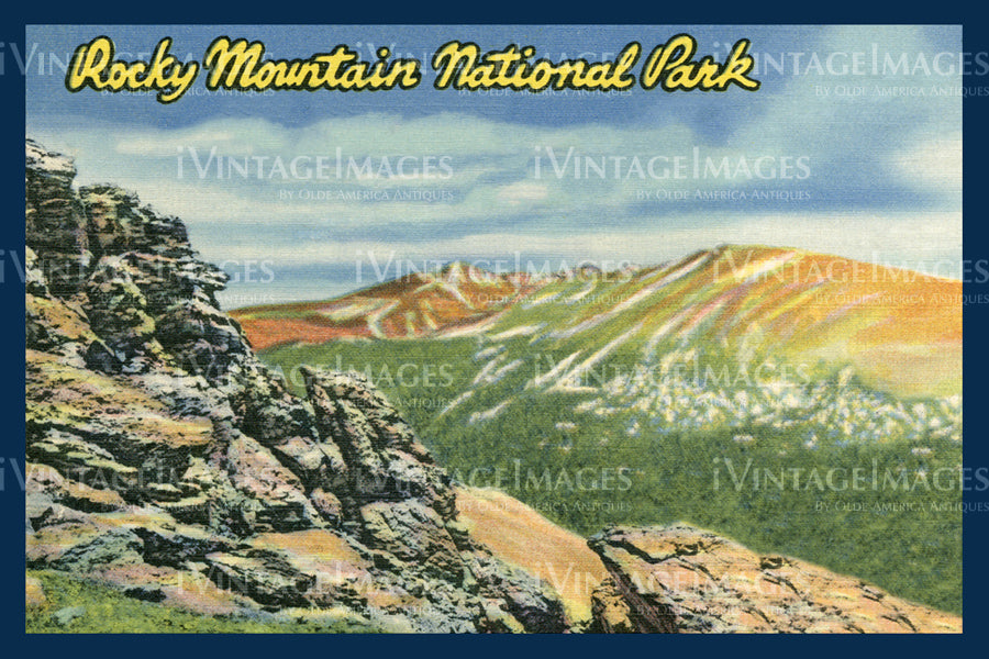Rocky Mountain Postcard 1935 - 25