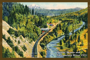 Mount Shasta Postcard 1935 - 07