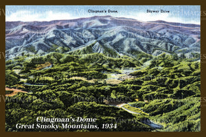 Great Smoky Mountains Postcard 1934 - 04