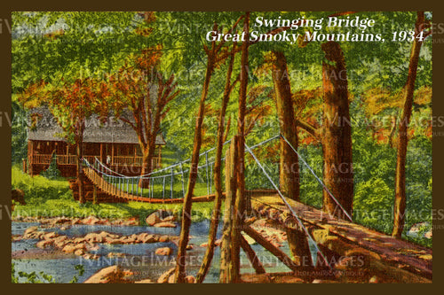 Great Smoky Mountains Postcard 1934 - 06