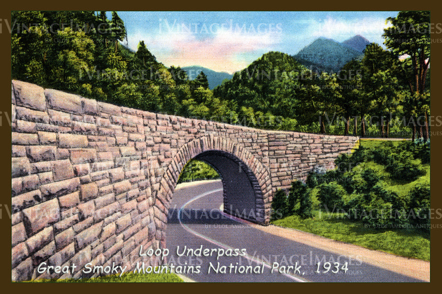 Great Smoky Mountains Postcard 1934 - 15