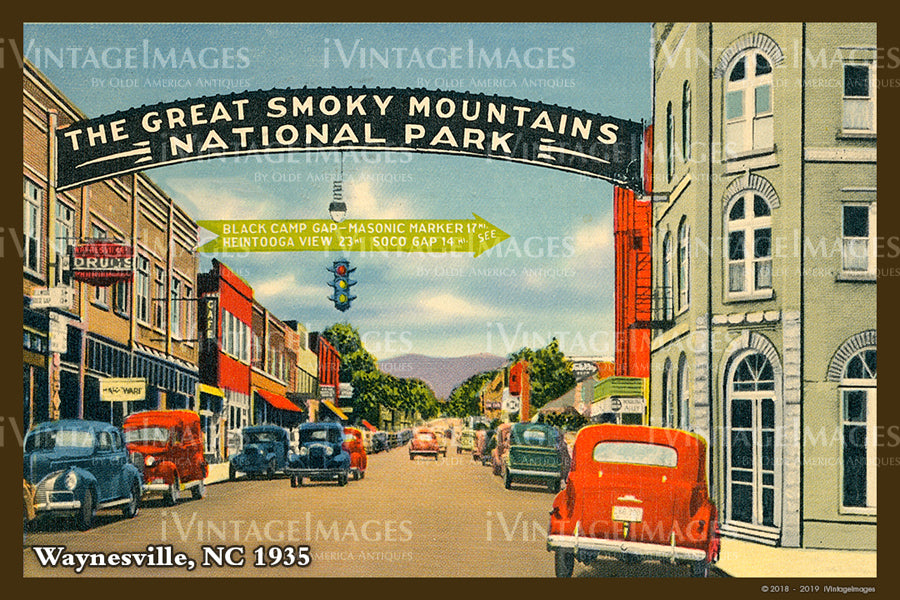 Great Smoky Mountains Postcard 1930 - 18