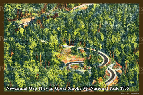 Great Smoky Mountains Postcard 1930 - 30