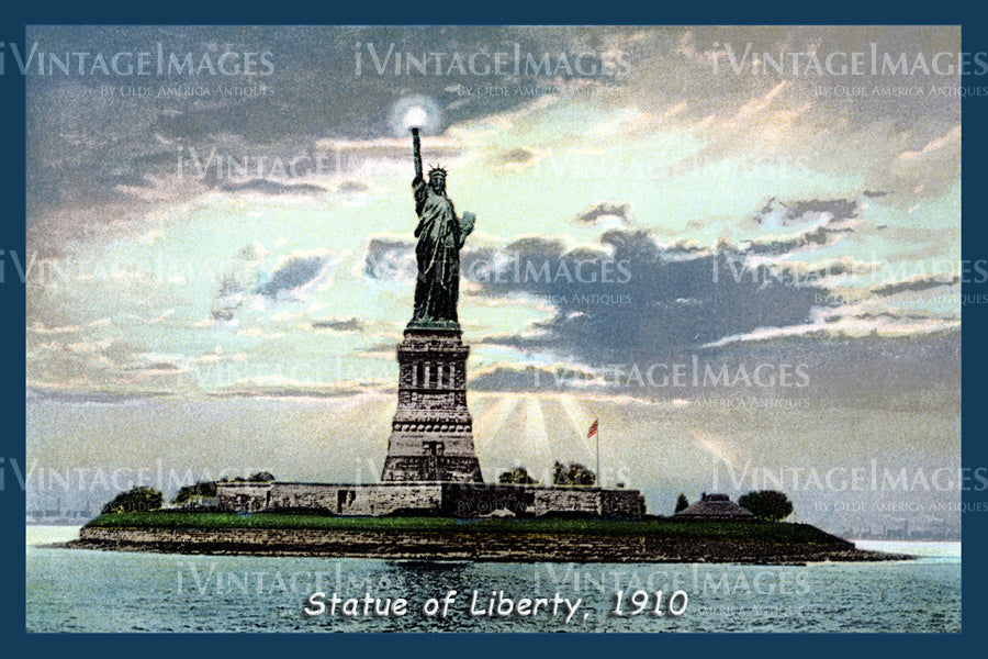 Statue of Liberty Postcard 1910 - 07