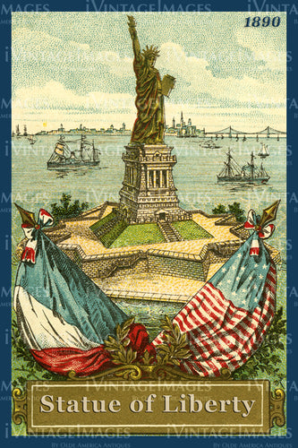 Statue of Liberty Trade Card 1890 - 09