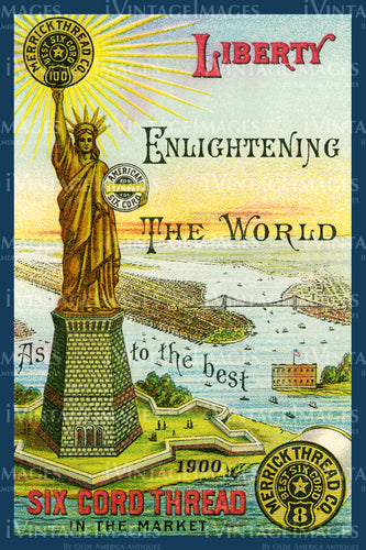 Statue of Liberty Trade Card 1900 - 11