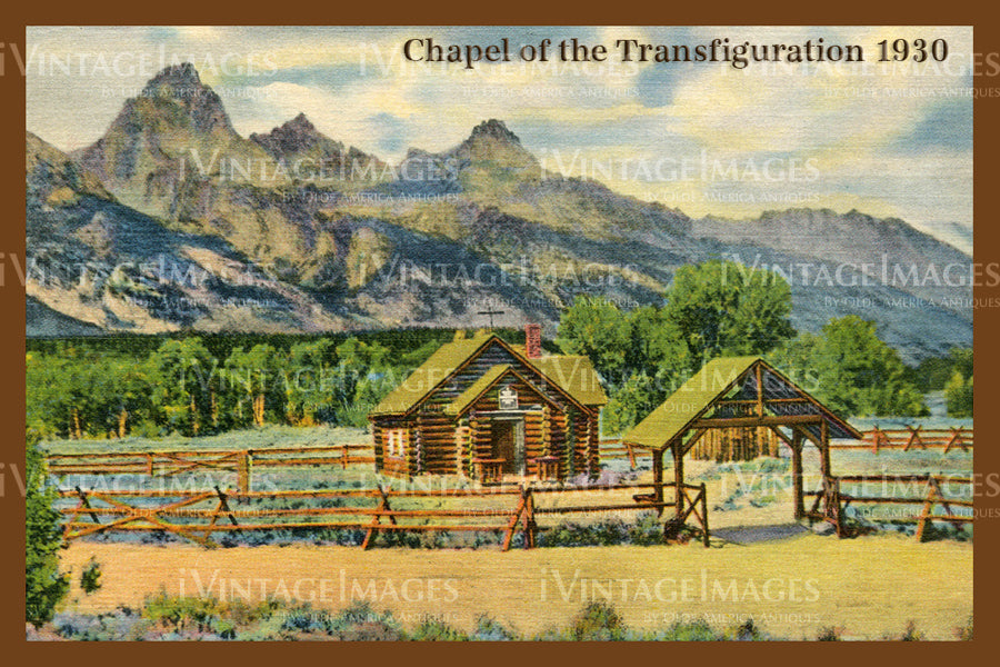 Grand Teton Postcard 1930 - 6