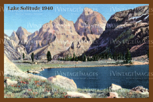Grand Teton Postcard 1940 - 8