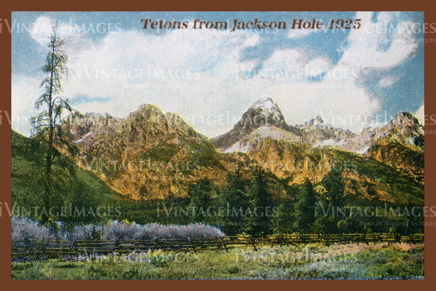 Grand Teton Postcard 1925 - 12