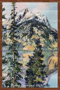 Grand Teton Postcard 1935 - 15