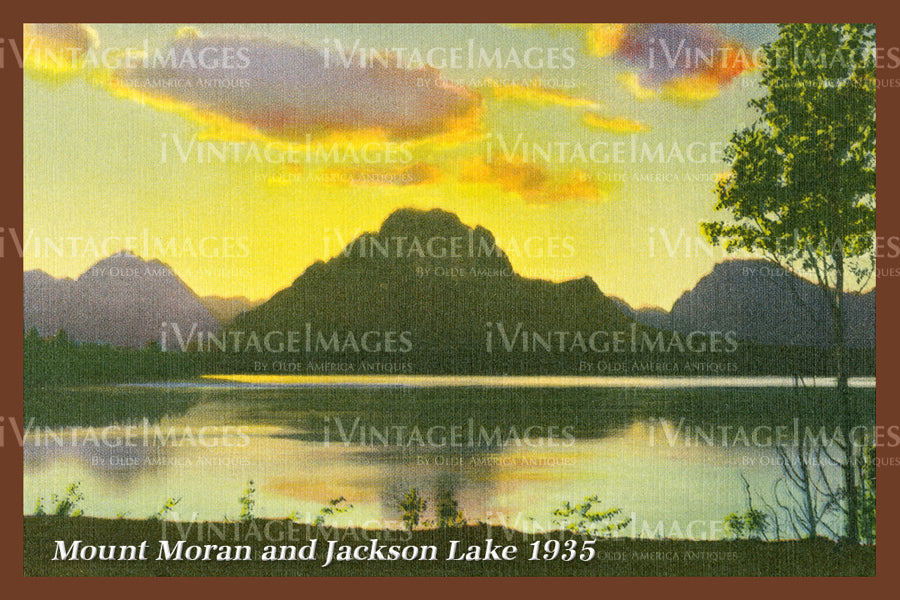 Grand Teton Postcard 1935 - 16