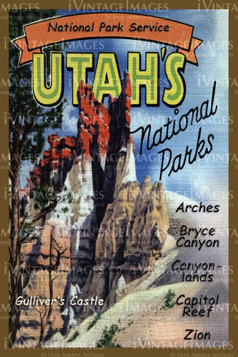 Utah Parks Poster 1934 - 1
